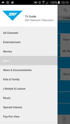 SKY TV android App screenshot 4